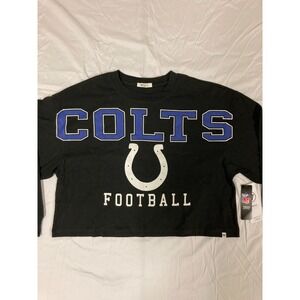 Indianapolis Colts '47 Sweatshirt Black NFL Football Sports Women's Size Large